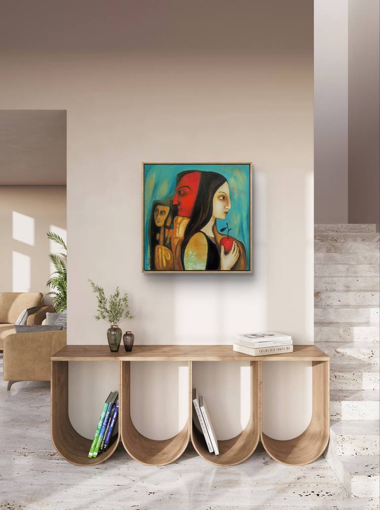 Original Contemporary Family Painting by Anna Soghomonyan