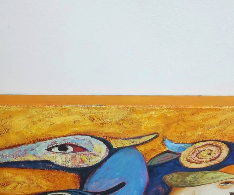 Original Expressionism Children Painting by Anna Soghomonyan