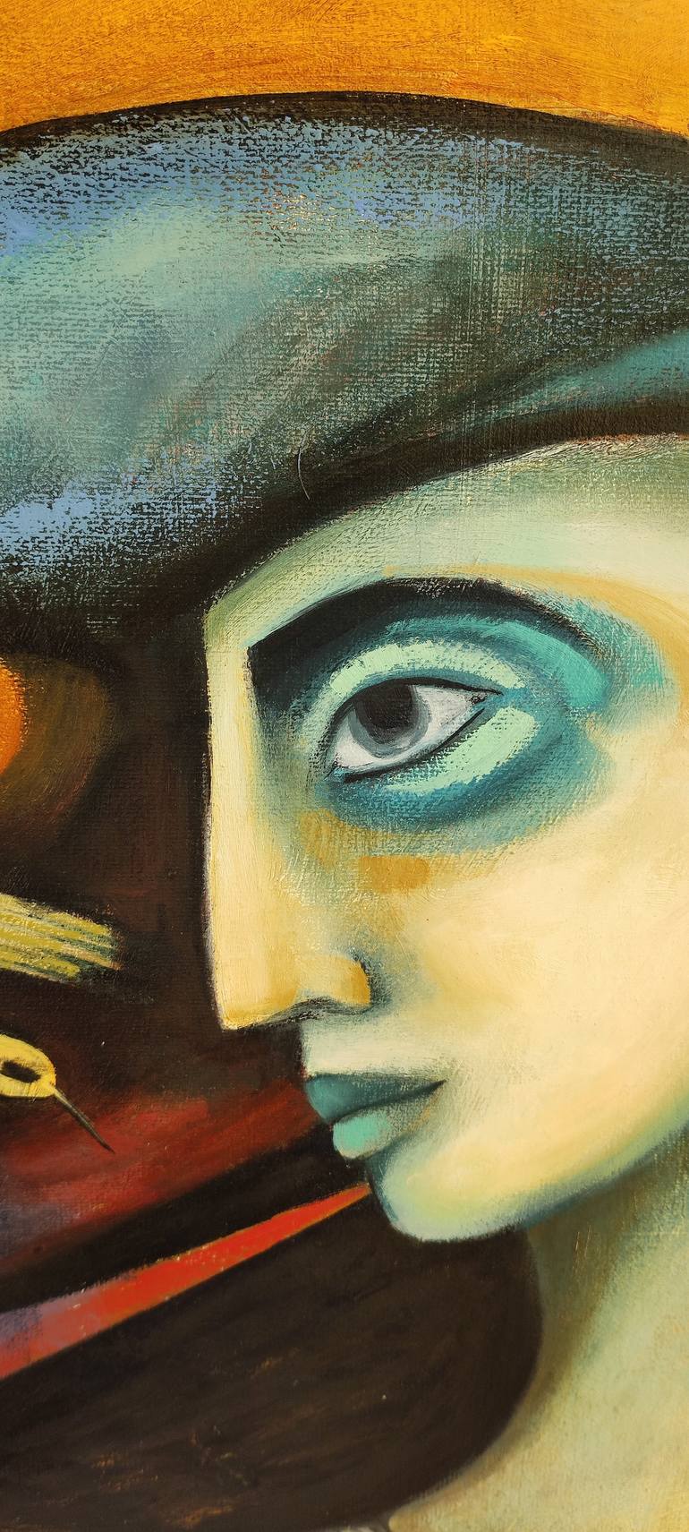Original Contemporary Men Painting by Anna Soghomonyan