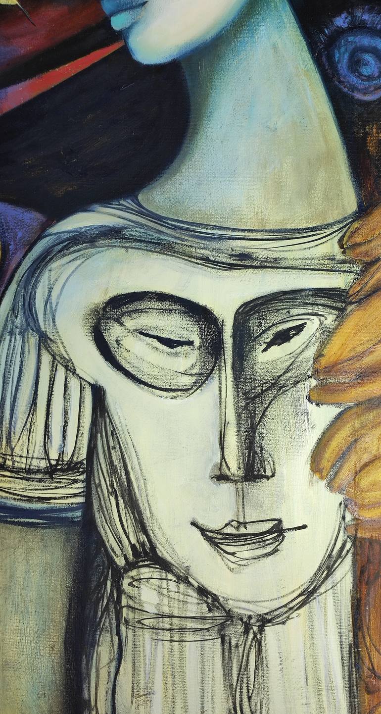 Original Contemporary Men Painting by Anna Soghomonyan