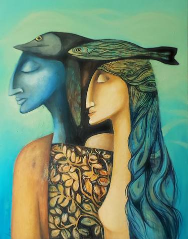 Original Expressionism Love Paintings by Anna Soghomonyan