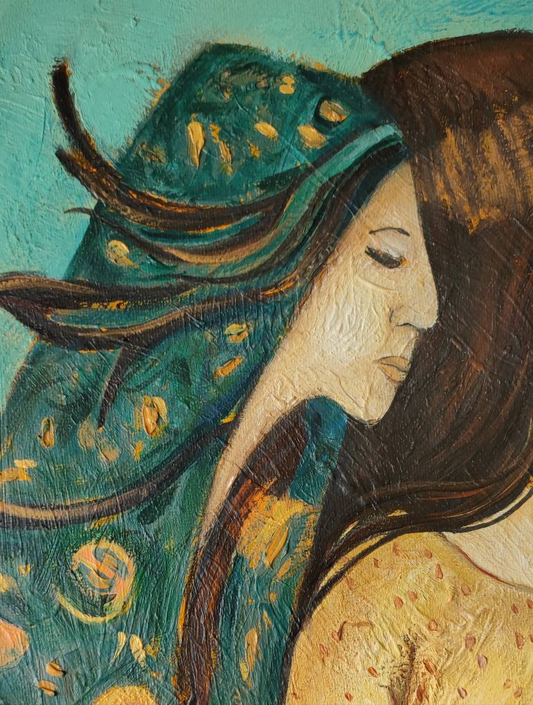 Original Contemporary Family Painting by Anna Soghomonyan