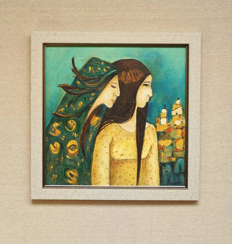 Original Contemporary Family Painting by Anna Soghomonyan