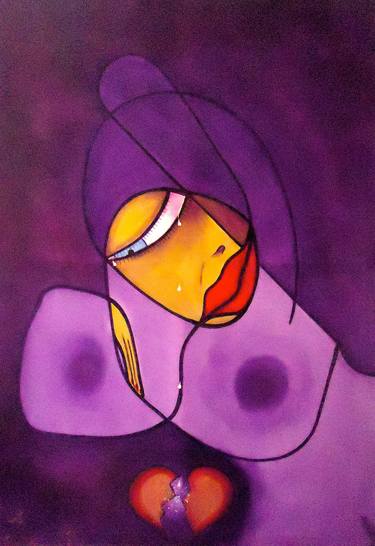 Print of Abstract Expressionism Love Paintings by Arts Purple GDO