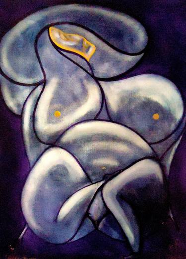 Print of Erotic Paintings by Arts Purple GDO