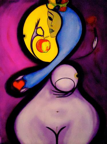 Print of Abstract Expressionism Erotic Paintings by Arts Purple GDO