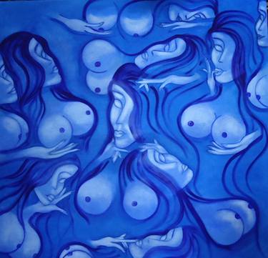 Print of Surrealism Erotic Paintings by Arts Purple GDO