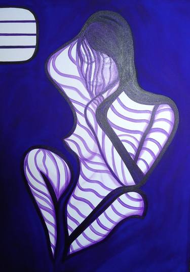 Original Figurative Women Paintings by Arts Purple GDO