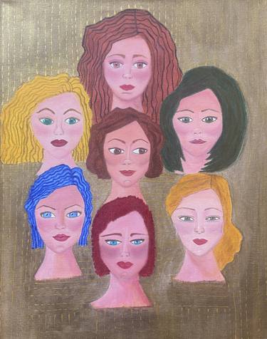 Original Abstract Expressionism Women Paintings by Alejandra Patricia