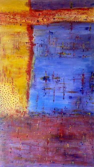 Original Abstract Expressionism Landscape Paintings by Alejandra Patricia