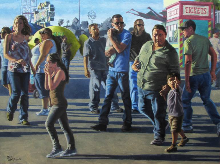 Mike Rader Artist How It Started Painting by Mike Rider | Saatchi Art