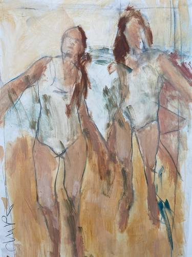 Original Abstract Expressionism Women Paintings by Jane du Brin