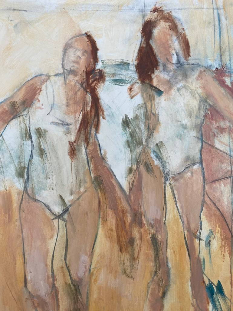 Original Abstract Expressionism Women Painting by Jane du Brin