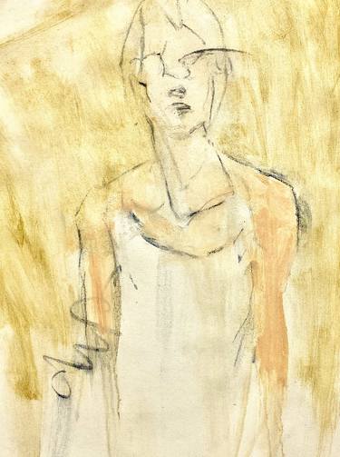 Original Contemporary Women Drawings by Jane du Brin