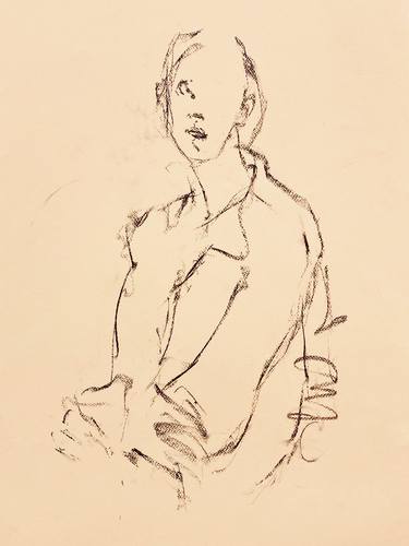 Original Contemporary Women Drawings by Jane du Brin