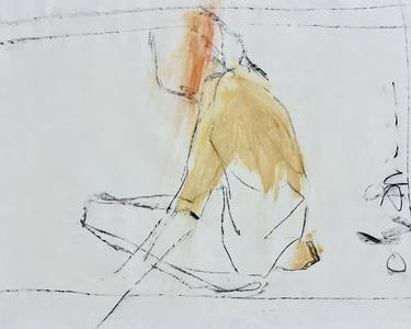 Original Figurative Nude Drawings by Jane du Brin