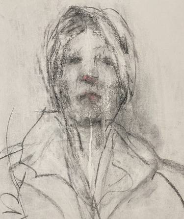 Original Figurative Women Drawings by Jane du Brin