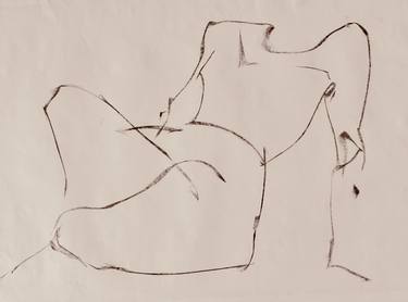 Original Black & White Nude Drawings by Jane du Brin