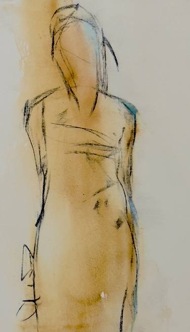 Original Contemporary Women Drawings by Jane du Brin