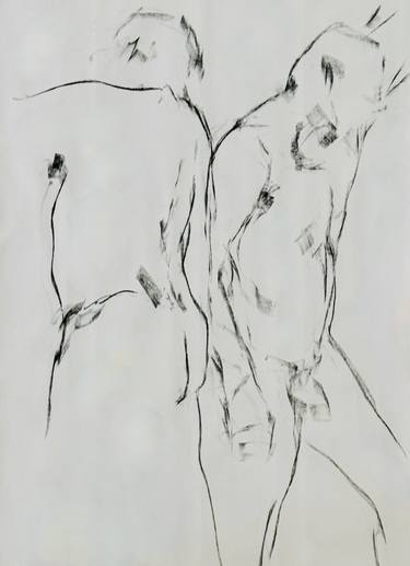 Original Black & White Nude Drawings by Jane du Brin