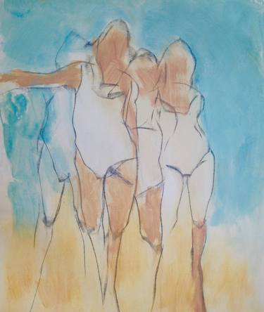 Print of Abstract Women Paintings by Jane du Brin