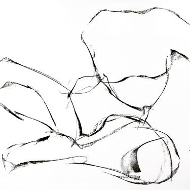 Original Abstract Nude Drawings by Jane du Brin
