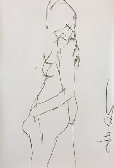 Print of Figurative Women Drawings by Jane du Brin