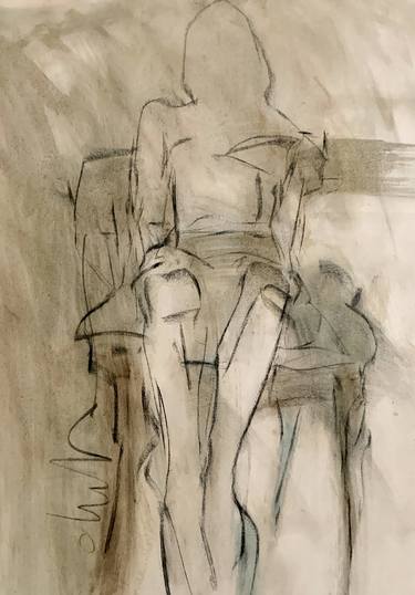 Print of Abstract Women Drawings by Jane du Brin