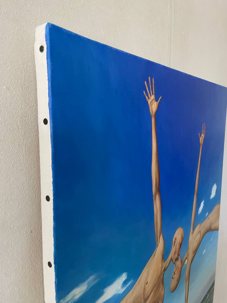 Original Contemporary Love Painting by Myriam Feuilloley