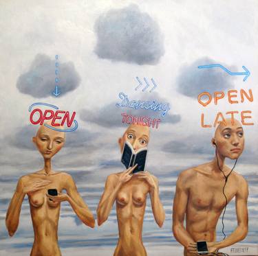 Original Nude Paintings by Myriam FEUILLOLEY
