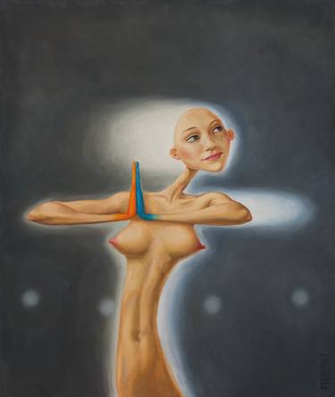 Original Figurative Health & Beauty Paintings by Myriam FEUILLOLEY