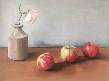 still life with 3 apples thumb