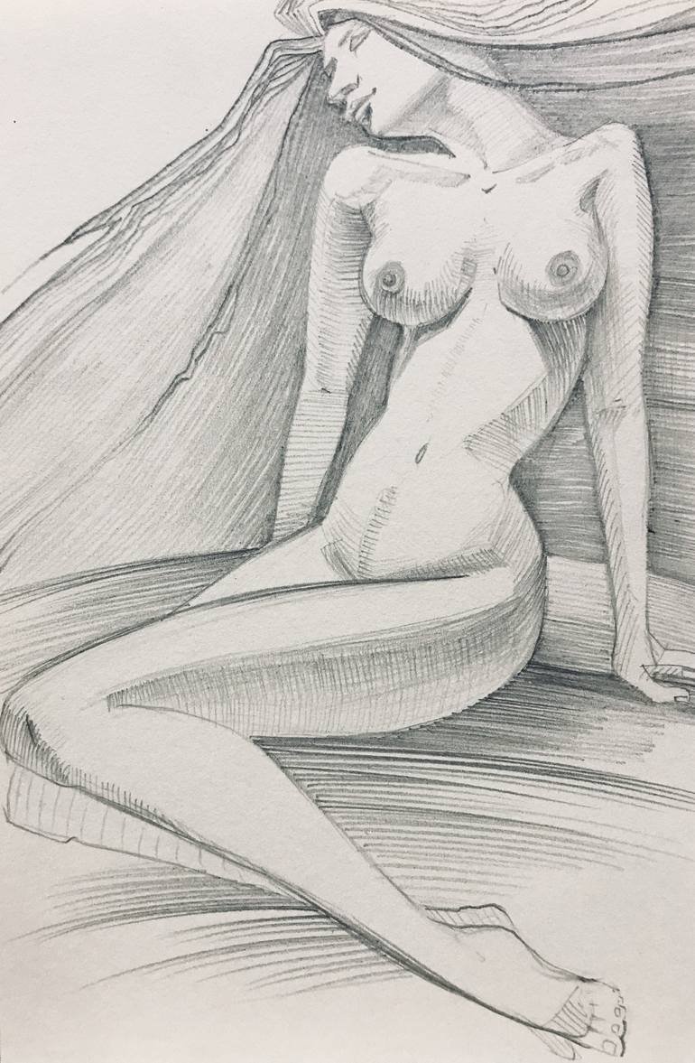 Erotic pencil art