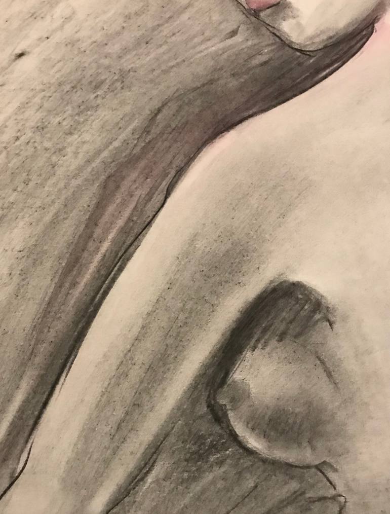 Original Expressionism Nude Drawing by Natalya Burgos