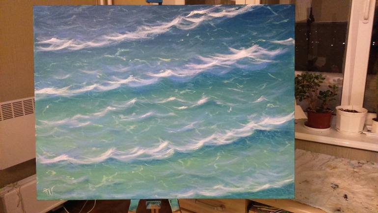 Original Impressionism Seascape Painting by Tania Wold