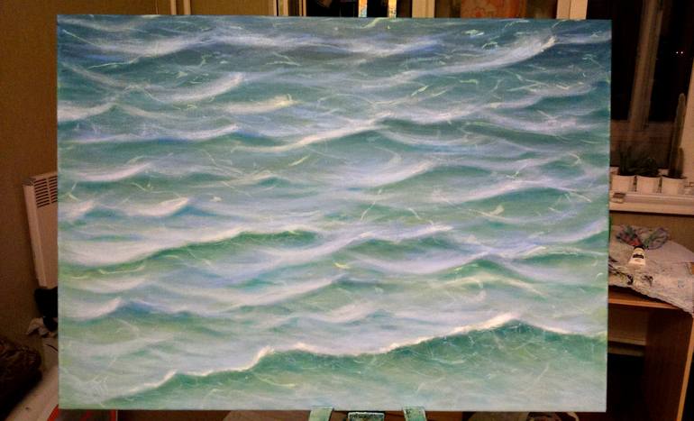 Original Impressionism Seascape Painting by Tania Wold