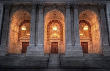 Nightfall at the New York Public Library - Limited Edition 1 of 10 thumb