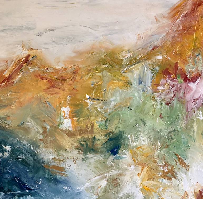 Original Abstract Landscape Painting by Karen Mosbacher