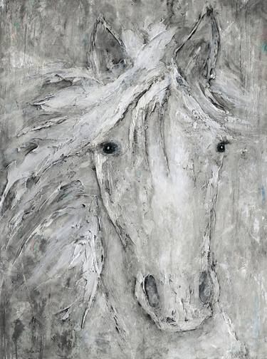 Original Horse Painting by Karen Mosbacher