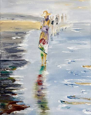 Print of Figurative Seascape Paintings by Svetlana Bagdasaryan