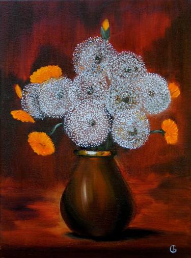 Original Fine Art Floral Paintings by Svetlana Bagdasaryan