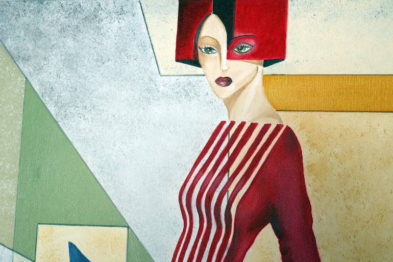 Original Art Deco Women Painting by Svetlana Bagdasaryan