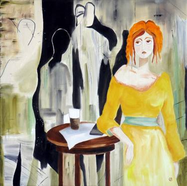 Print of Abstract Expressionism Women Paintings by Svetlana Bagdasaryan