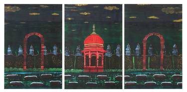 Original Abstract Expressionism Architecture Paintings by Pavan Kumar