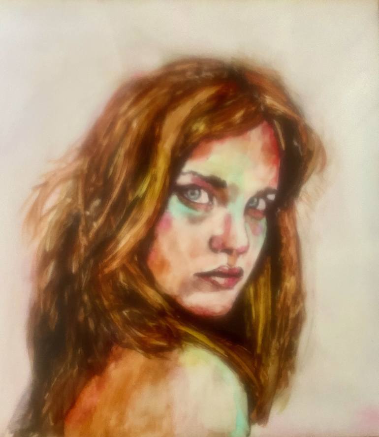 Original Women Painting by Hervé CARRIOU