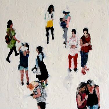 Original Modern People Paintings by Hervé CARRIOU