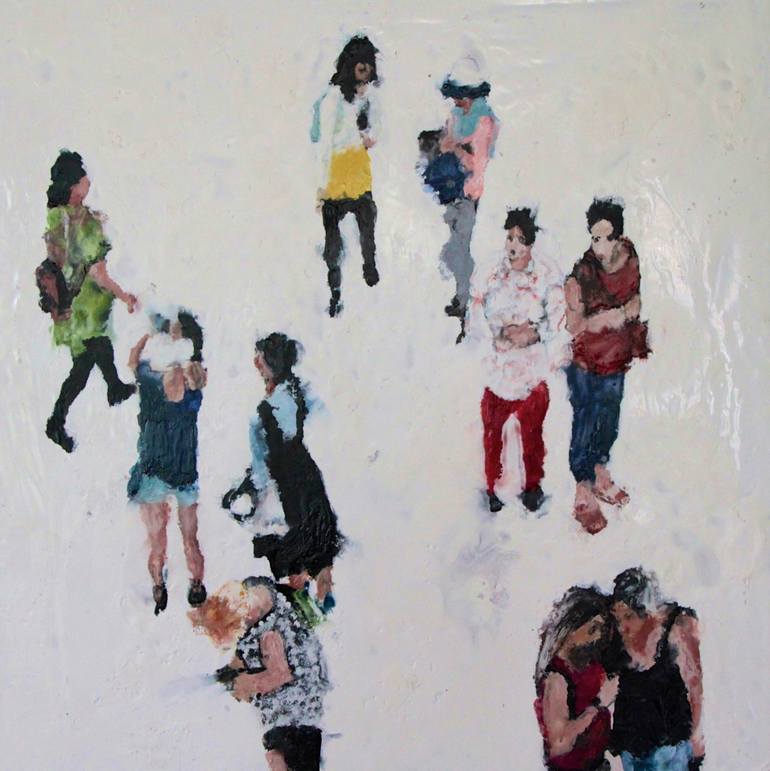 Original People Painting by Hervé CARRIOU