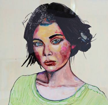 Original Modern Portrait Paintings by Hervé CARRIOU