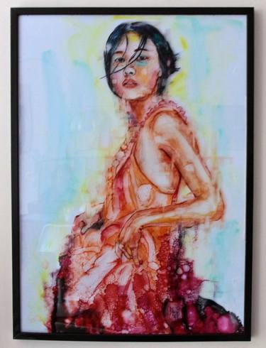 Original Figurative People Paintings by Hervé CARRIOU