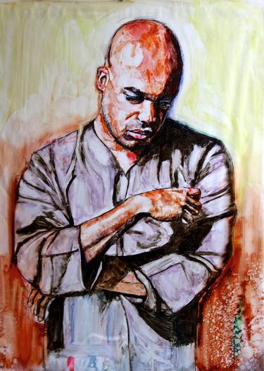 Original Figurative Portrait Paintings by Hervé CARRIOU